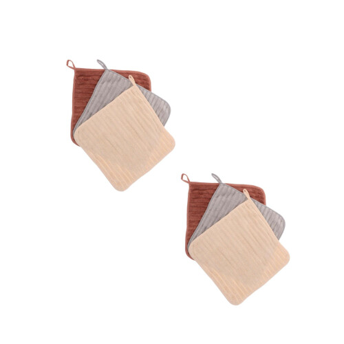6Pz Strofinacci Spugna Corallo Con Gancio Assortiti Casa 2
