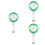 3Pz Orologi Tasca Per E Infermiere Verde, Stile 10