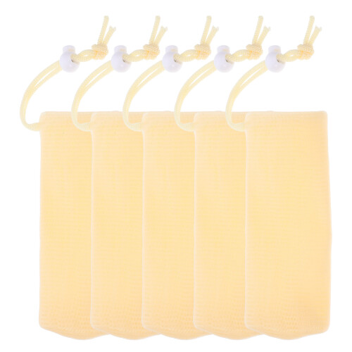 15Pz Borsette Shampoo Solido Beige Pe Per Bagno Con Schiumogena 2