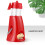 1Set Abbeveratoio Criceto Rosso Bottiglia Inossidabile Base Solida 8