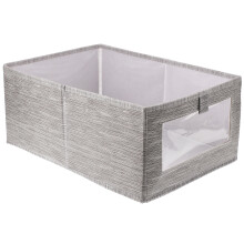 4Pz Casse Pieghevoli Organizer Tessuto Scuro Multiuso Casa