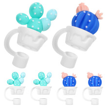 12Pz Cannuccia Silicone Decorativi A Forma Colorati