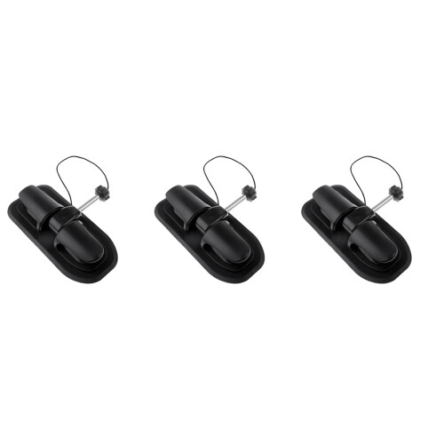3Pz Ancoraggio Paddle Lock Nero Per Barca E Kayak Antiscivolo 2