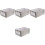 4Pz Casse Pieghevoli Organizer Tessuto Scuro Multiuso Casa 5