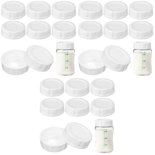 24Pz Tappi Sostitutivi Per in PP Bianco Antiperdita 2
