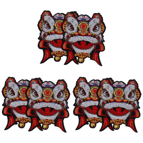 6Pz Patch Termoadesive E Cucibili Leone Per E Borse Decorazioni 2