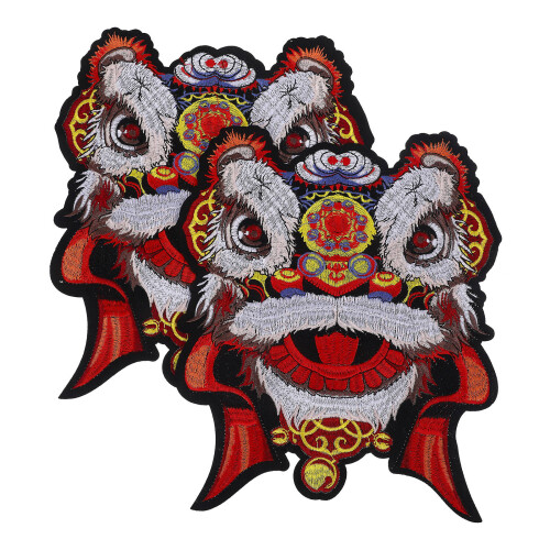 6Pz Patch Termoadesive E Cucibili Leone Per E Borse Decorazioni 1