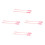 8Pz Spazzole Pediluvio Rosa Per Dita Profonda Manico 8
