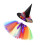 4Pz Costume Bambina Tutu Mesh Colorato Con Cappello Per 2