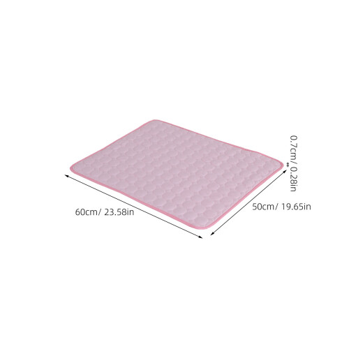 3Pz Materassino in Tessuto Liscio Rosa, Per 1