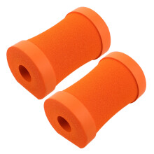 2Pz Gomitiere Arancio in Gomma Per Yoga Con Protezione E Antiscivolo