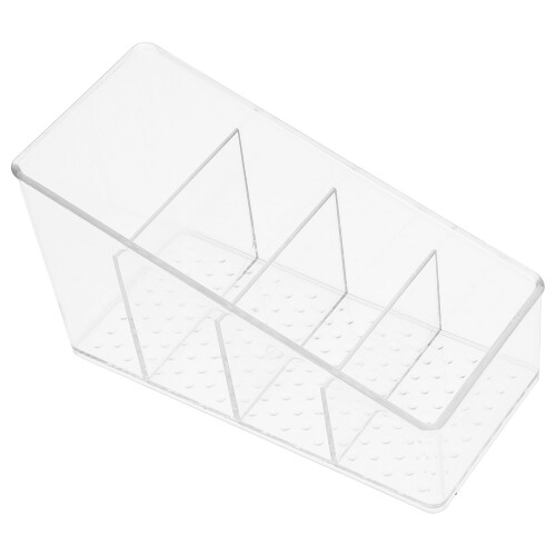 2Pz Porta Bustine Tè E Zucchero Organizer in Pet Trasparente Multiuso