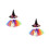 4Pz Costume Bambina Tutu Mesh Colorato Con Cappello Per 4