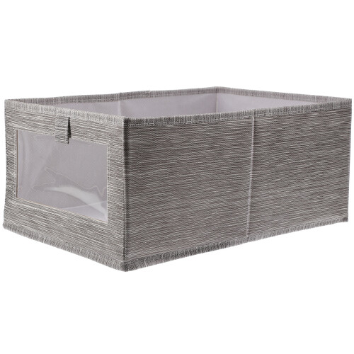 4Pz Casse Pieghevoli Organizer Tessuto Scuro Multiuso Casa 2