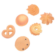 12Pz Fermagli Biscuit Khaki Leggeri Quotidiani