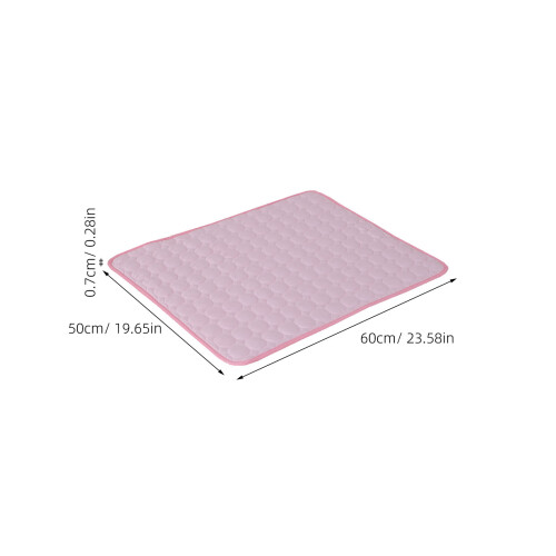 3Pz Materassino in Tessuto Liscio Rosa, Per 2