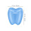 25Pz Scatole Ricordo A Forma Dente Per 3