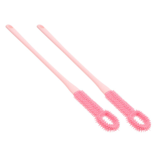 8Pz Spazzole Pediluvio Rosa Per Dita Profonda Manico 1