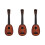 3Pz Ukulele Marrone Per Bambini Leggero E Robusto Da Gioco 4