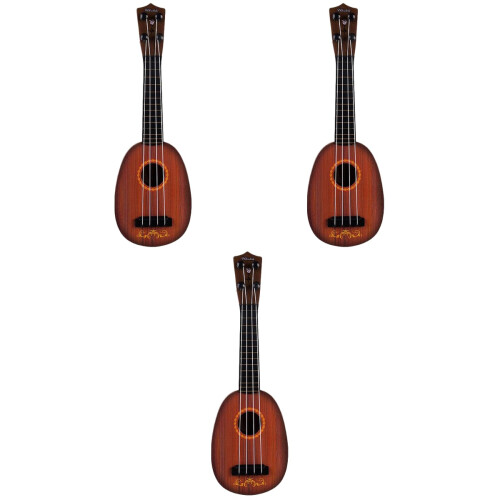 3Pz Ukulele Marrone Per Bambini Leggero E Robusto Da Gioco 2