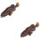2Pz Figurine Marine Pesce Simulato Marrone Decor 8