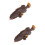 2Pz Figurine Marine Pesce Simulato Marrone Decor 9