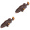 2Pz Figurine Marine Pesce Simulato Marrone Decor 5