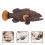 2Pz Figurine Marine Pesce Simulato Marrone Decor 11