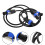 10Pz Cavi Speaker Pure Rame 4 Core Nero Per Casa E Palco Audio Stabile 9