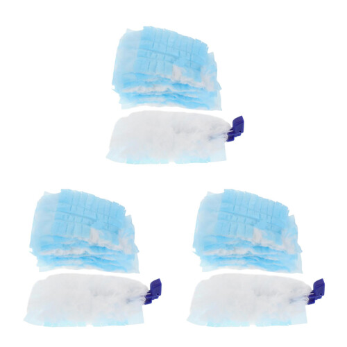 3Set Duster Manico Corto Pulizia Casa Auto Assortiti 2