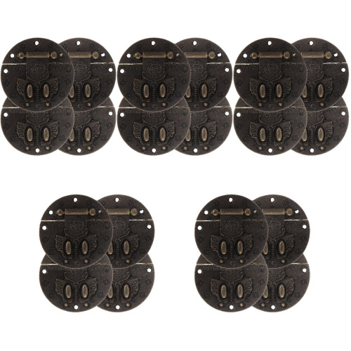 20Pz Chiusura Decorativa in Ottone Nera Per Scatole 2