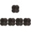 20Pz Chiusura Decorativa in Ottone Nera Per Scatole 5