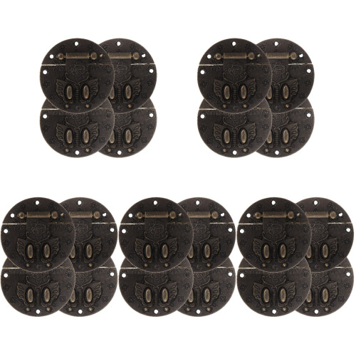 20Pz Chiusura Decorativa in Ottone Nera Per Scatole 1