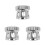 3Pz Airbrush in Acciaio Argento Per Decorazione Versatile 9
