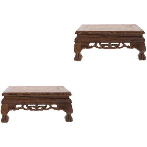 2Pz Base Versatile in Legno Per Vasi, Pesciere E Addobbi Casa 2
