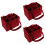 3Pz Porta Vino Feltro Rosso Multicella 6 Bottiglie Robustezza 11