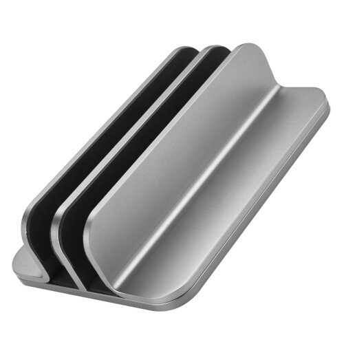 2Pz Multifunzionale Laptop Verticale in Alluminio Argento