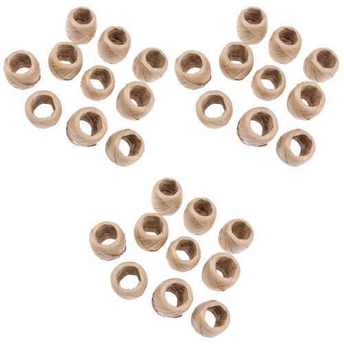 30Pz Corda Naturale Raffia Per Decorazioni E 1