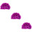 3Pz Cappello Nuoto Viola Con Fiore 3D, E Impermeabile 6