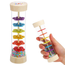 4Pz Giocattoli Musicali Stick in Legno Trasparente Per Bambini