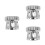 3Pz Airbrush in Acciaio Argento Per Decorazione Versatile 6