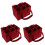 3Pz Porta Vino Feltro Rosso Multicella 6 Bottiglie Robustezza 7