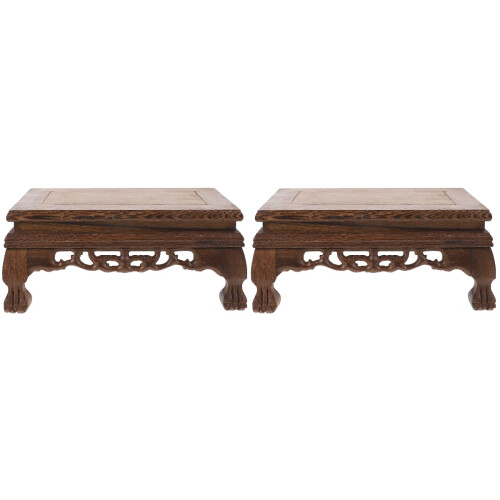 2Pz Base Versatile in Legno Per Vasi, Pesciere E Addobbi Casa 1