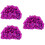3Pz Cappello Nuoto Viola Con Fiore 3D, E Impermeabile 8