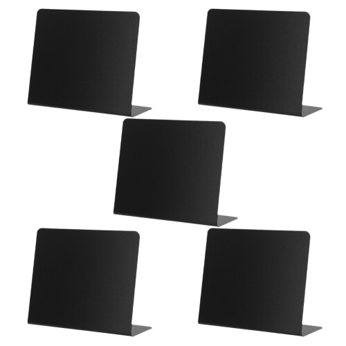 10Pz Mini Lavagne Desktop PVC Nero Per Memo, Etichette Cibo E