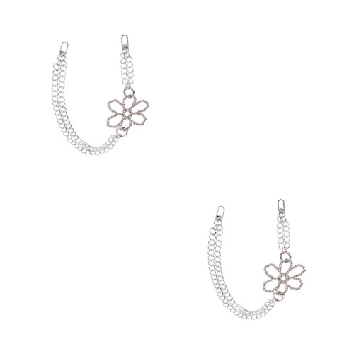 2Pz Catena Metallo Argento Per Borsa Decorativa E Sostituzione Pratica 2