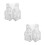 2Pz Gilet Paillettes Argento Soft Breaths Jazz Dance E Palco 4