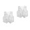 2Pz Gilet Paillettes Argento Soft Breaths Jazz Dance E Palco 5