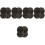 20Pz Chiusura Decorativa in Ottone Nera Per Scatole 4