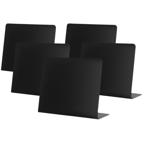 10Pz Mini Lavagne Desktop PVC Nero Per Memo, Etichette Cibo E 1